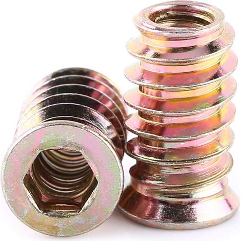 Packung Mit 20 Sechskantmuttern M6/m8/m10 Aus Zinklegierung, Sortiment An Gewindemuttern Aus Zinklegierung (m620 Mm)