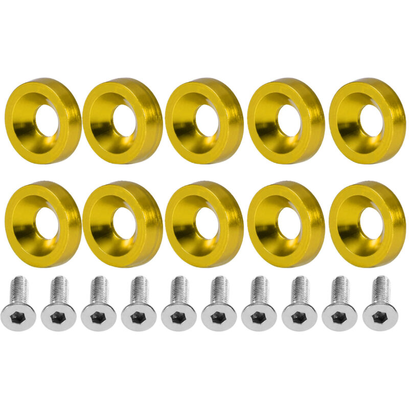 M6 Auto-modifikationsbolzen-dichtungsschraube Für Kennzeichenhalterung (gold)