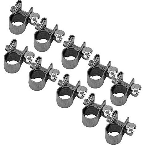 Health Gear Schlauchschellen, 10 Stück Edelstahl-kraftstoffschlauchschellen (6-8 Mm)