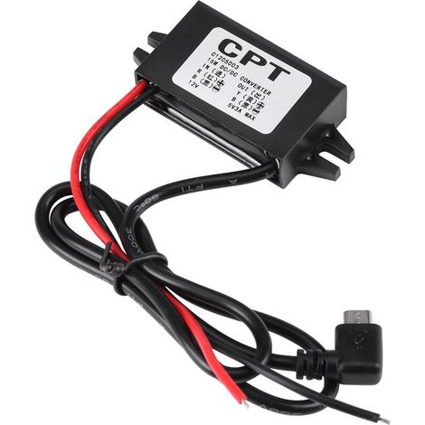Abwärtswandler, 12v/24v Auf Usb 5v Abwärtsspannungsregler, Dc-dc-spannungswandler Abwärtswandlerregler (micro-usb)