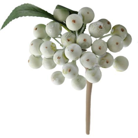 Künstlicher Stechpalmenzweig Mit Beeren, Künstliche Weihnachtsbeeren, Kleiner Fruchtstrauß, Wohnzimmerdekoration (z)