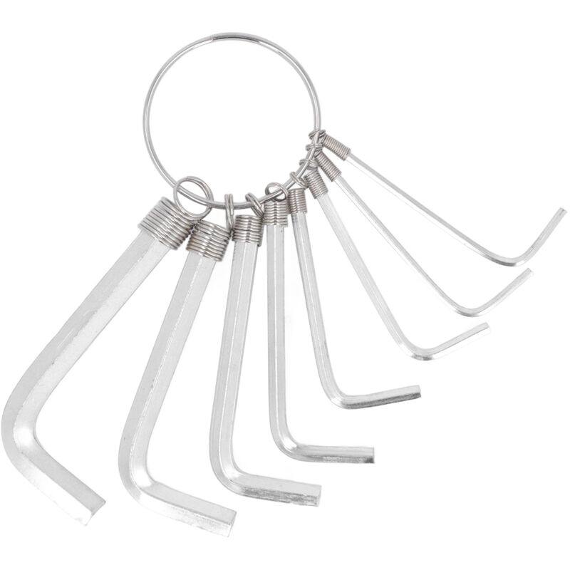 Satz Mit 6 Inbusschlüsseln, Satz Mit 8 Metrischen Sechskantschlüsseln (1,5, 2, 2,5, 3, 3,5, 4, 5, 6 Mm), Handwerkerwerkzeug Aus Verchromtem Stahl