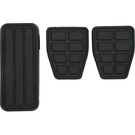 3-teiliges Set Flexibler, Verschleißfester Schwarzer Gummipedalbeläge Als Ersatz Für Brems-, Gas- Und Kupplungspedale Des Ford T4 Transporter (1990–2003)