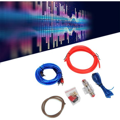 Auto-subwooferkabel, 10ga Zinklegierung Auto-audio-leistungsverstärkerkabel-set Für Autolautsprecher