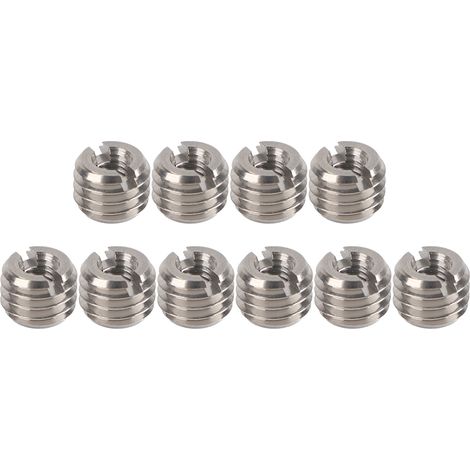 10-teiliges Gewindeeinsatz-set, Innengewinde M4 X 0,7, Außengewinde M8 X 1,25, Länge 6 Mm/0,2 Zoll, Edelstahl-mutterneinsätze Für Luftfahrt, Automobilindustrie Und Dampfturbinen
