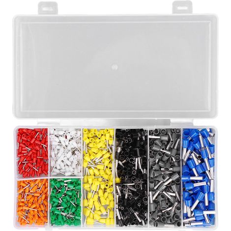 1000-teiliges Aderendhülsen-set, Elektrische Messingklemmen, Pp-aderendhülsen, Crimp-sets, Stiftklemmen Cz0100939 Für Elektronische Bauteile