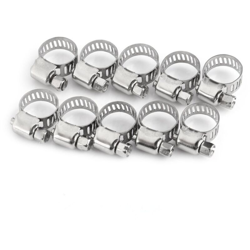 Schlauchschellen Mit Schneckengewinde Für Wasserleitungen, Edelstahl-wasserrohrschellen (8 Mm–12 Mm)