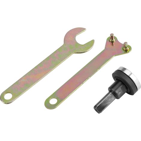 Elektrischer Winkelschleifer, Flanschsicherung, Innen- Und Außenmuttern Mit Schraubenschlüsselsatz (10 Mm Griff)