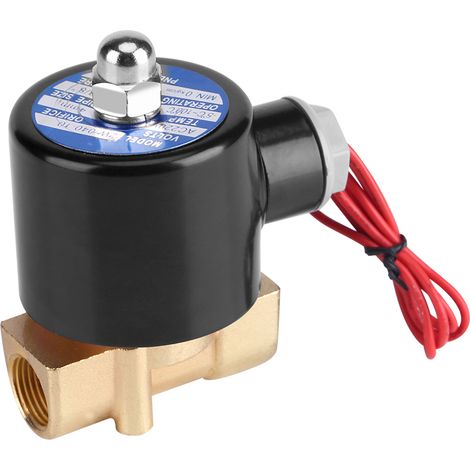 Elektrisches Magnetventil Mit Stromlos Geschlossener Position, 220 V Dn10, 3/8 Zoll, Für Wasser, Öl, Luft Und Gas