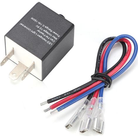 Universelles 12v Motorrad-led-blinkerrelais Mit Einstellbarer Funktion