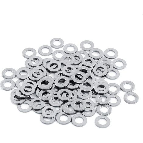 100 Stück Metrisches Unterlegscheiben-schraubenreparaturset Aus Edelstahl 304, M3/m4/m5/m6/m8/m10 (m8)