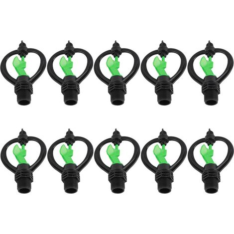 G1/2-zoll-kunststoffsprinkler, 10 Stück, Regenförmige Düse, Schmetterlingsdüse, Landwirtschaftliche Bewässerung
