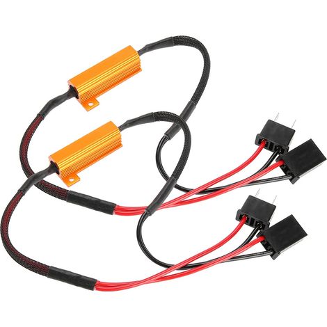 Stück Led-decoder Für H7-scheinwerfer, Anti-hyperblinker, Keine Fehlerlastwiderstandsverdrahtung