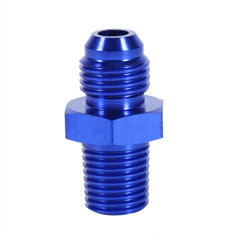 Aluminium An6 Auf Npt 1/4" Kraftstoffleitungsanschlussadapter, Gerade, Auto, Blau