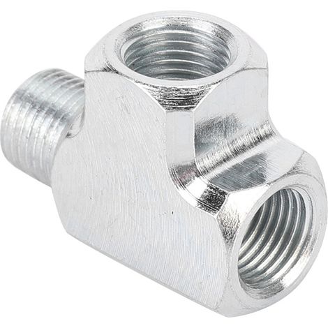 1/8" 3-wege-t-schlauchverschraubung Mit Ölsensor, Manometer Und Adapter.