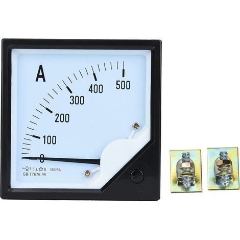 500-a-messgerät, 1,5"-genauigkeits-analog-amperemeter, Quadratisches Panel-strommessgerät