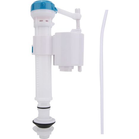 Druckknopf-wc-füllventil, Zweimengenspülung, Siphon, Badezimmer, Blau Und Weiß, Uk G1/2 (kunststoff)