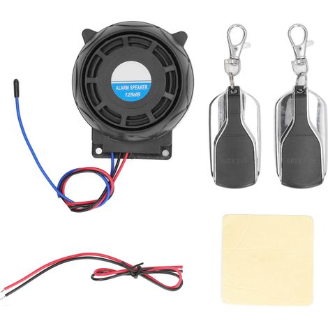 Motorrad-sicherheitsalarmanlage, Diebstahlsicherung, 2 Fernbedienungen, 12 V, Wasserdicht, Universell, Für Motorräder