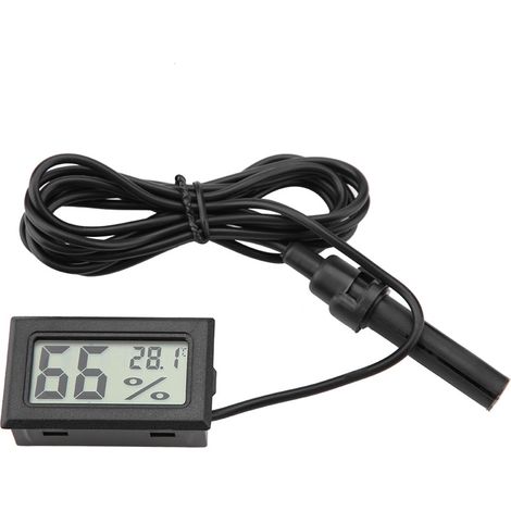 Mini-display Mit Integriertem Lcd-thermometer, Hygrometer Und Feuchtigkeits- Und Temperaturmonitor Mit Externer Sonde