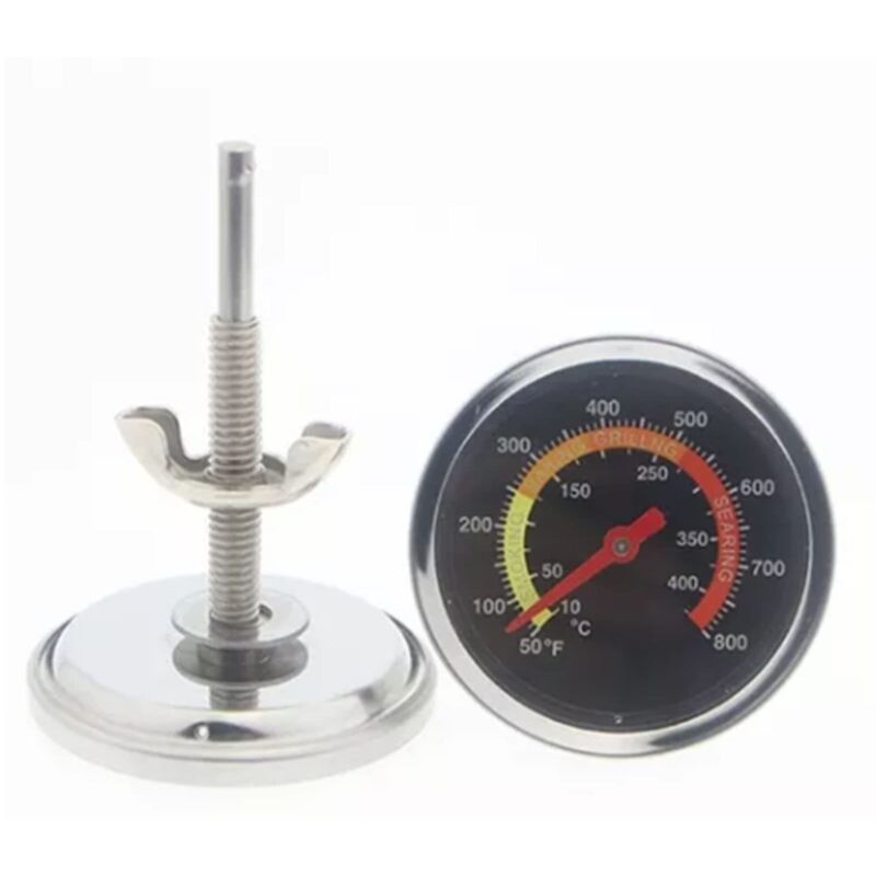 Ofenthermometer 50 Bis 400 °c, Bratthermometer Mit Langem Metallstiel Und Ständer, Ofenthermometer Zum Grillen, Braten, Kochen Und Räuchern, Sofortablesungsthermometer