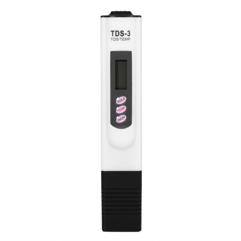 Digitaler Lcd-wasserqualitätsprüfstift, Reinheits- Und Filtermessgerät, Tds 0-9999 Ppm, Temperaturmessung, Weiß