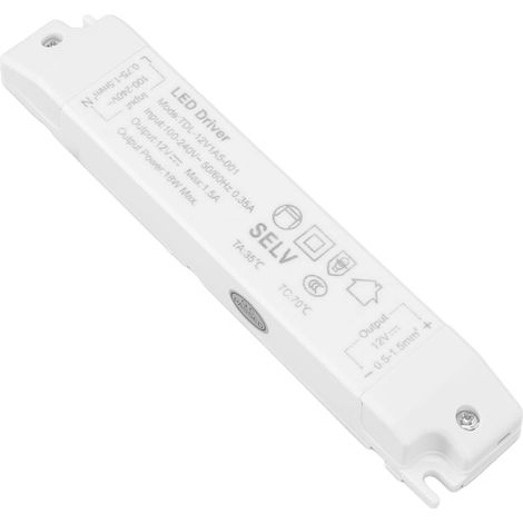 18-w-led-treiber, Wasserdichter 12-v-gleichstrom-transformator (1,5 A) Für Led-leuchten, Computerprojekte Und Außenbeleuchtung