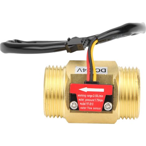 „g1“-wasserdurchflusssensor, 250 L/min, Durchflussmesser Mit Hall-effekt-sensor Aus Messing Und Außengewinde, 24 V Dc-betriebener Durchflussmesser Für Arduino, Raspberry Pi Und Umkehrosmose