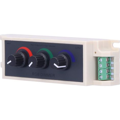 Led-dimmer-controller, 3-kanal Dc12v-24v Pwm Rgb-ausgang Für Mehrfarbige Rgb-led-streifen
