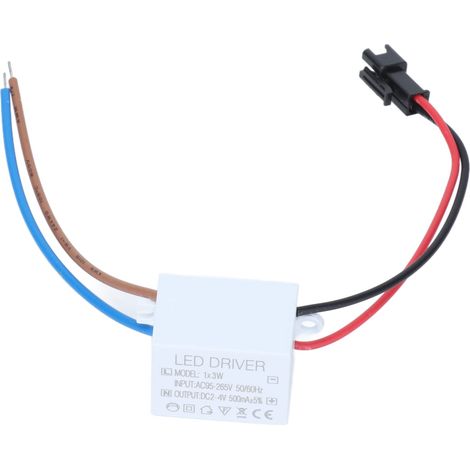 Led-treiber, Eingang Ac 95–265 V, Ausgang 2–4 V Dc, 500 Ma, 1 X 3 W, Netzteilanschluss, Led-lampentreiber-transformator, Für Led-beleuchtungsprodukte, Motorstromversorgung