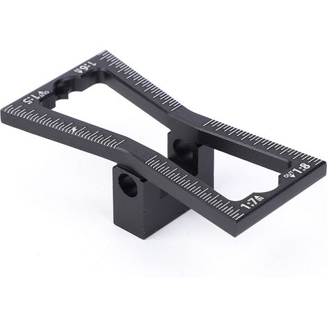 Zimmermanns-schwalbenschwanzlineal Aus Aluminiumlegierung, Schwalbenschwanzzapfenanreißer, Schwalbenschwanzzapfen-anreißlehre, Zimmermannsanreißer