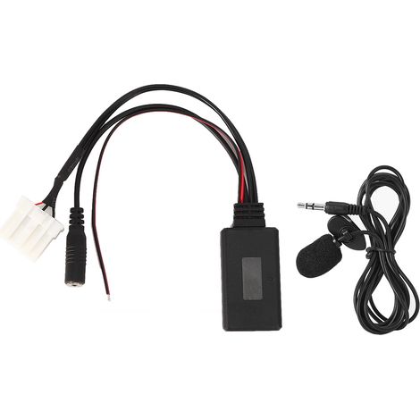 Terisass Auto-bluetooth-aux-eingang-mikrofonkabel-adapter, Bluetooth 5.0, Passend Für Mazda 2, 3, 5, 6, Rx8, Rx8 Aux + Bluetooth, Mazda 3 + Bluetooth-adapter, Mazda 6 Bluetooth, Mazda 3 Bluetooth