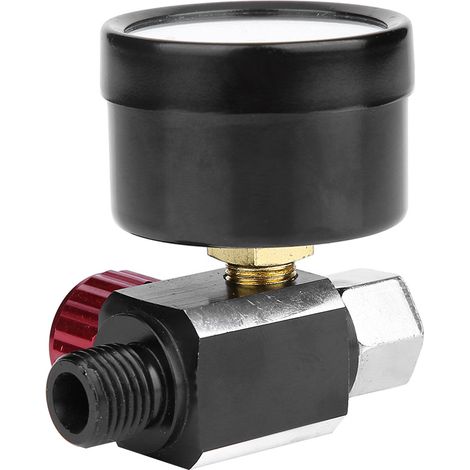Automatischer 1/4"-bsp-spritzpistolen-luftregler Mit Dh-manometer Und Membransteuerung