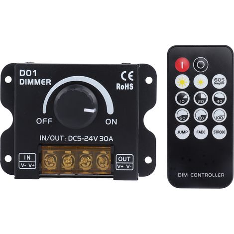 2-kanal-funk-led-druckknopf-lichtdimmer-controller Dc5v24v Mit Fernbedienung