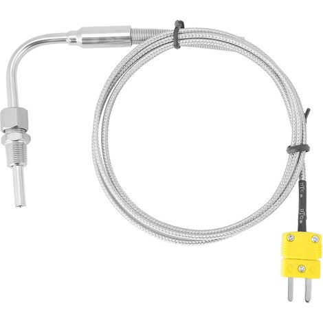 Offener Winkel Typ K Mit Stecker Thermoelement-temperatursensor, Offener Winkel Mit Gelbem Stecker (1m)