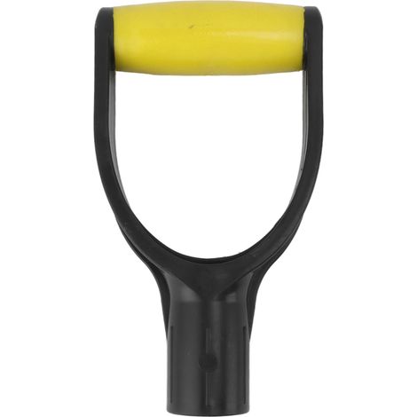 D-griff-schaufelstiel, 32 Mm Innendurchmesser, Silikonverstärkung, Ersatzstiel Für Schneeschaufeln Zum Graben Und Rechen, Gelb/schwarz