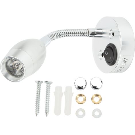 12–24-v-led-lampe Für Wohnmobile, Leselampe Für Boote, Verstellbare Wandhalterung, Kabinenkartenleuchte, Warmweißes Licht
