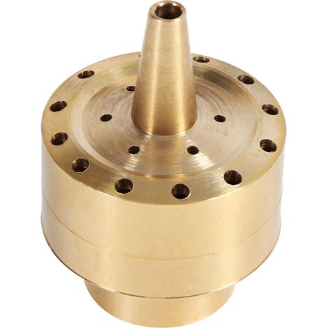 Messing-säulen-gartenteichbrunnen-sprinklerdüsen-sprühkopf, Goldfarben (3/4")