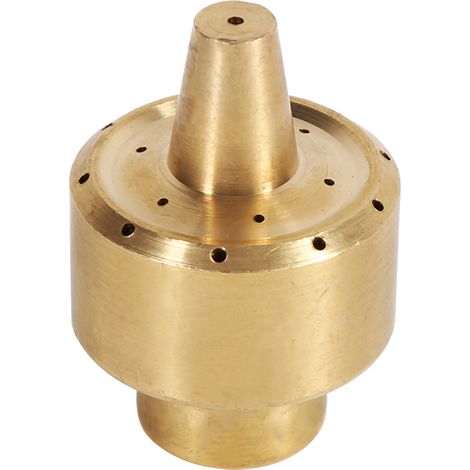 Messing-säulen-gartenteichbrunnen-sprinklerdüse, Goldfarben (1/4")