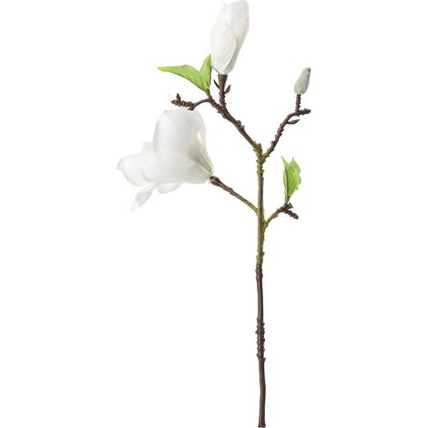 Magnolienstrauß Aus Steckschaum Mit Stiel Und Grünen Blättern Für Zuhause, Büro, Wohnzimmer, Hochzeit, Schlafzimmer, Als Vasendekoration