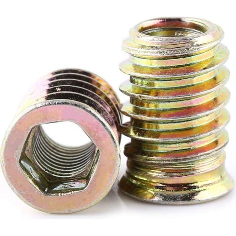 Packung Mit 20 Sechskantmuttern M6/m8/m10 Aus Zinklegierung, Sortiment An Gewindemuttern Aus Zinklegierung (m820 Mm)