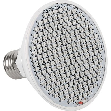 24w 200-led Pflanzenlampe E27 Hydrokultur Blumen- Und Gemüseanbaulampe 85-265v