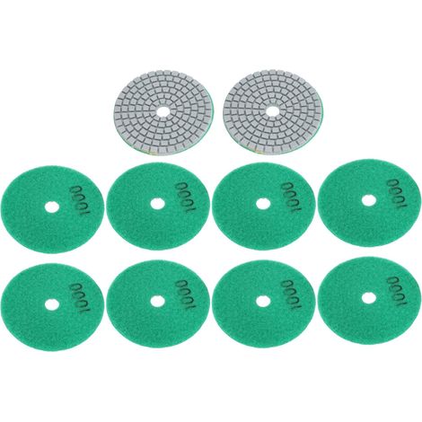 Diamantpolierpads, 10 Stück, 7,6 Cm (3 Zoll) Schleifscheiben, Pads Zum Polieren Von Granit, Quarz, Marmor, Stein Und Beton, Körnung 1000
