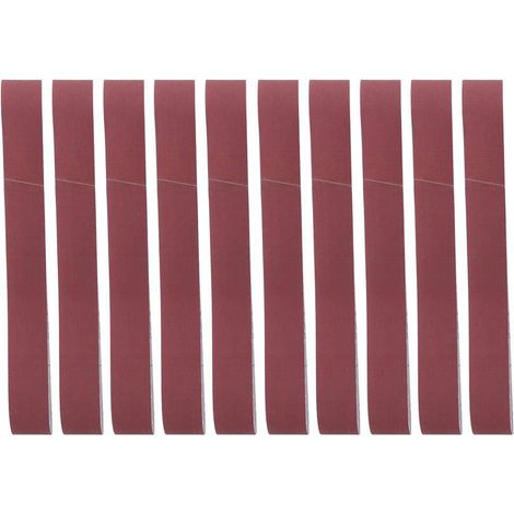 10 Schleifbänder 740 X 40 Mm, Gewebeschleifbänder In Den Körnungen 60, 120, 240, 400 Und 600, Schleifband Für Bandschleifer, Winkelschleifer Und Poliermaschinen (körnung 240), Schleifbänder