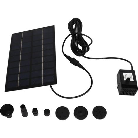 9v 1,8w Solar-wasserpumpen-set, Einfache Montage, Anti-verstopfungs-sieb, Solar-teichpumpe Mit Düsen Für Die Garten- Und Poolgestaltung
