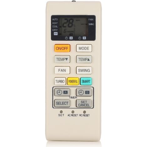 Robuste, Milchweiße Abs-fernbedienung Für Klimaanlagensteuerung A75c4004 (batterie Nicht Enthalten)