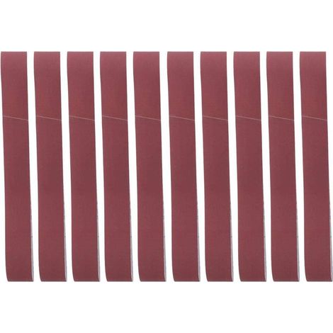 10 Stück Aluminiumoxid-schleifband, Schleifstreifen, Polierwerkzeug 740 X 40 Mm Für Holzbearbeitung (körnung 400)
