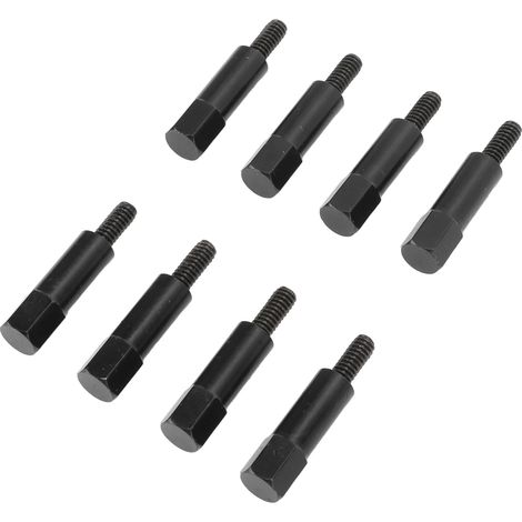 8-teiliger Satz Ventildeckelschrauben Und -muttern, Schwarz Pulverbeschichtet, Ersatz Für Sbc Small-block-motoren 283, 305, 327, 350, 383 Und 400