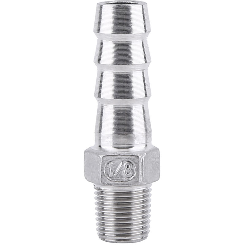 Schlauchanschluss Mit Außengewinde Aus Edelstahl, Schlauchanschluss Mit Widerhaken (1/8" X 10 Mm)