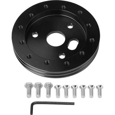 Universelles Lenkrad Zur Abstimmung Von 3-loch-0,5-zoll-nabenabstandshalter Für 6-loch-adapter (schwarz)