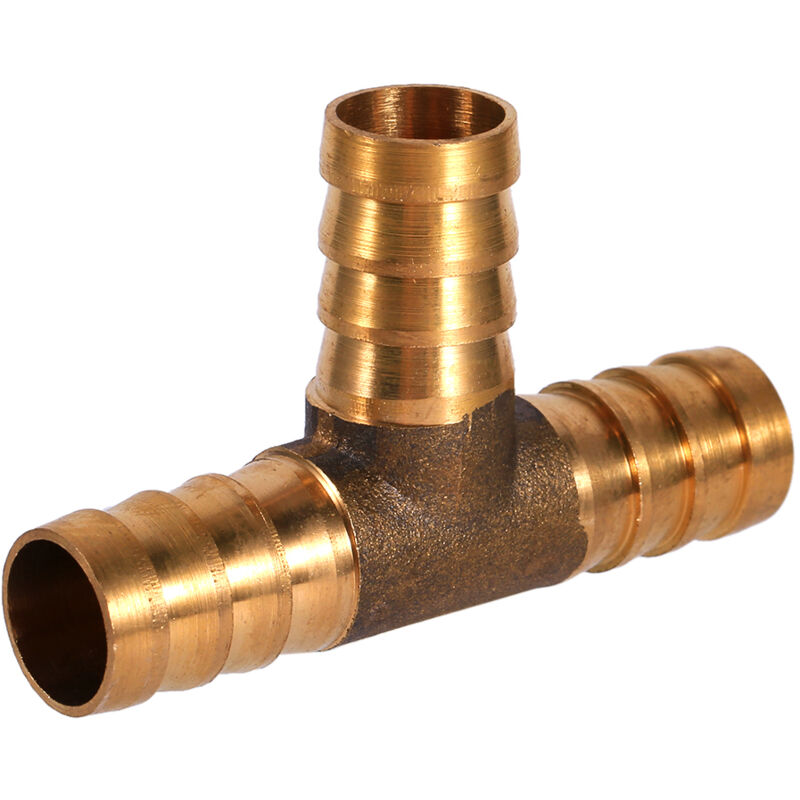 3-wege-t-stück-kraftstoffschlauchverbinder Aus Messing, 12 Mm, Für Öl-, Gas- Und Druckluftschläuche
